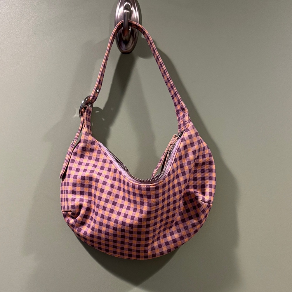 Y2K Urban Outfitters Shoulder Plaid Pink and Purple Women's Bag